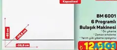 SEG BM 6001 6 PROGRAMLI BULAŞIK MAKİNESİ